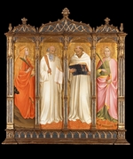 Gaddi, Agnolo - Heiligen Maria Magdalena, Benedikt, Bernhard von Clairvaux und Katharina von Alexandrien