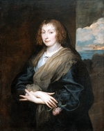 Dyck, Sir Anthonis van - Bildnis einer Frau mit Rose