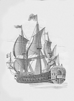 Unbekannter Künstler - Linienschiff Poltawa (1712)