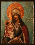Russische Ikone - Gottesmutter von Siloah