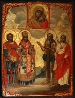 Denissow, Ewfimi - Die ausgewählten Heiligen vor der Ikone Gottesmutter von Kasan