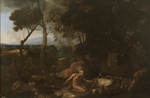Poussin, Nicolas - Landschaft mit Paulus dem Einsiedler