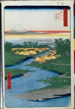 Hiroshige, Utagawa - Horie und Nekozane (Einhundert Ansichten von Edo)
