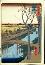 Hiroshige, Utagawa - Ko'ume-Deich (Einhundert Ansichten von Edo)