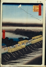Hiroshige, Utagawa - Nihon-Deich vor Yoshiwara (Einhundert Ansichten von Edo)