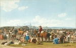 Kobell, Wilhelm, Ritter von - Viehmarkt bei Genua