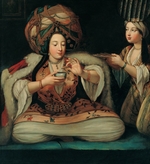 Französischer Meister - Beim Kaffeegenuss