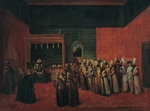 Vanmour (Van Mour), Jean-Baptiste - Sultan Ahmed III. empfängt einen europäischen Botschafter