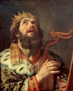 Honthorst, Gerrit, van - König David die Harfe spielend