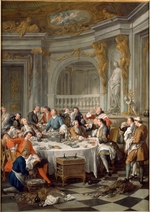 Troy, Jean-François de - Gesellschaft beim Austernmahl