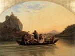 Richter, Adrian Ludwig - Überfahrt am Schreckenstein