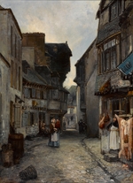 Jongkind, Johan Barthold - Eine Strasse in Landerneau