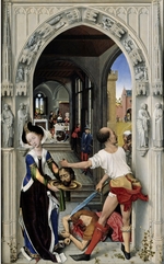 Weyden, Rogier, van der - Die Enthauptung Johannes des Täufers (Der Johannesaltar, Rechte Tafel)