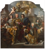 Solimena, Francesco - Karl VI. und Graf Gundacker von Althan
