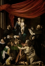 Caravaggio, Michelangelo - Die Rosenkranzmadonna