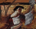 Drewin, Alexander Davidowitsch - Frau mit Flugblätter