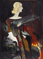 Padegs, Karlis - Madonna mit Maschinengewehr