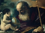 Guercino - Gottvater und Engel