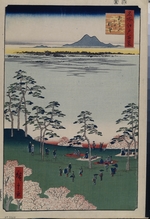 Hiroshige, Utagawa - Blick vom Asukayama nach Norden (Einhundert Ansichten von Edo)