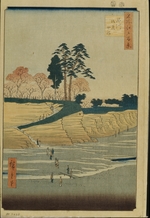 Hiroshige, Utagawa - Gotenyama in Shinagawa (Einhundert Ansichten von Edo)