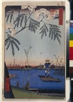 Hiroshige, Utagawa - Kanegafuchi am Ayasegawa (Einhundert Ansichten von Edo)