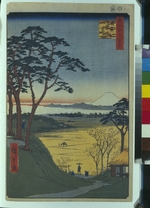 Hiroshige, Utagawa - Teehaus Jiji-ga-chaya in Meguro (Einhundert Ansichten von Edo)