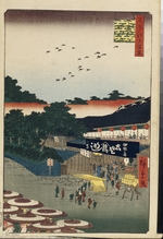 Hiroshige, Utagawa - Yamashita in Ueno (Einhundert Ansichten von Edo)