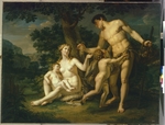 Iwanow, Andrei Iwanowitsch - Adam und Eva mit Kinder unter dem Baum