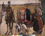 Winogradow, Sergei Arssenjewitsch - Die Jäger mit Barsoi Windhunde