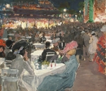 Winogradow, Sergei Arssenjewitsch - Café in Paris bei Nacht