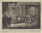 Unbekannter Künstler - Die Abdankung Kaiser Napoleons I. im Schloss Fontainebleau am 11. April 1814