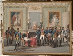 Vernet, Jules - Die Abdankung Kaiser Napoleons I. im Schloss Fontainebleau am 11. April 1814