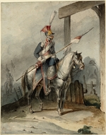 Unbekannter Künstler - Polnischer Chevauleger der französischen Kaiserlichen Garde