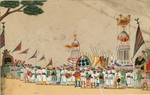 Indische Kunst - Ein Festzug