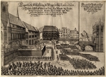 Unbekannter Künstler - Die Hinrichtung der böhmischen Rebellen auf dem Prager Altstädter Ring 1621