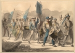Lacoste, Pierre-Eugène - Das Aufpflanzen des Freiheitsbaumes während der Februarrevolution 1848