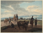 Kobell, Wilhelm, Ritter von - Durchmarsch der Russischen Kosaken