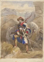 Unbekannter Künstler - Imam Schamil (1797-1871)