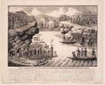 Unbekannter Künstler - Austausch und Freikauf von Schamyl der Familien von Fürst David Tschawtschawadse und Fürstin Orbeliani mit ihren Kindern, 1855