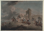 Bourgeois, Sir Peter Francis - Schmuggler angegriffen