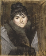 Baschkirzewa (Bashkirtseff), Maria (Marie) Konstantinowna - Porträt von Mme X