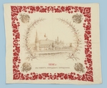 Meister der Danilow-Baumwollweberei - Kopftuch. Geschenk an das Volk anlässlich der Krönung des Zaren Nikolaus II. 1896