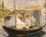 Manet, Édouard - Die Barke (Claude Monet in Argenteuil)