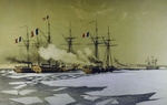 Morel-Fatio, Antoine Léon - Befreiung des Dnjepr-Limans von Eis für den Durchgang der Schwimmenden Batterien 1855-1856