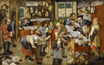 Brueghel, Pieter, der Jüngere - Die Zehntabgabe (auch: Der Bauernadvokat)