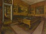 Degas, Edgar - Billardraum in Le Ménil-Hubert