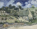 Gogh, Vincent, van - Strohgedeckte Hütten in Cordeville, Auvers-sur-Oise