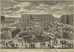 Pérelle, Adam - Blick auf den Schloss Versailles, Gartenfassade