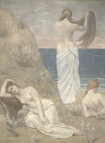 Puvis de Chavannes, Pierre Cécil - Mädchen am Meeresufer