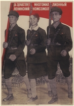 Klucis, Gustav - Es lebe der millionenköpfige Leninsche Komsomol